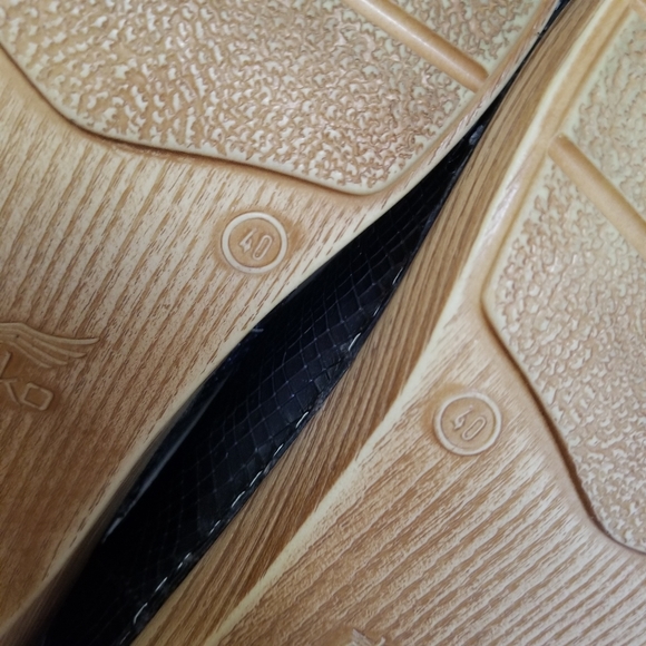 Dansko Marisol Pewter Metallic Leather Croc Clogs EU 40 - Picture 8 of 8